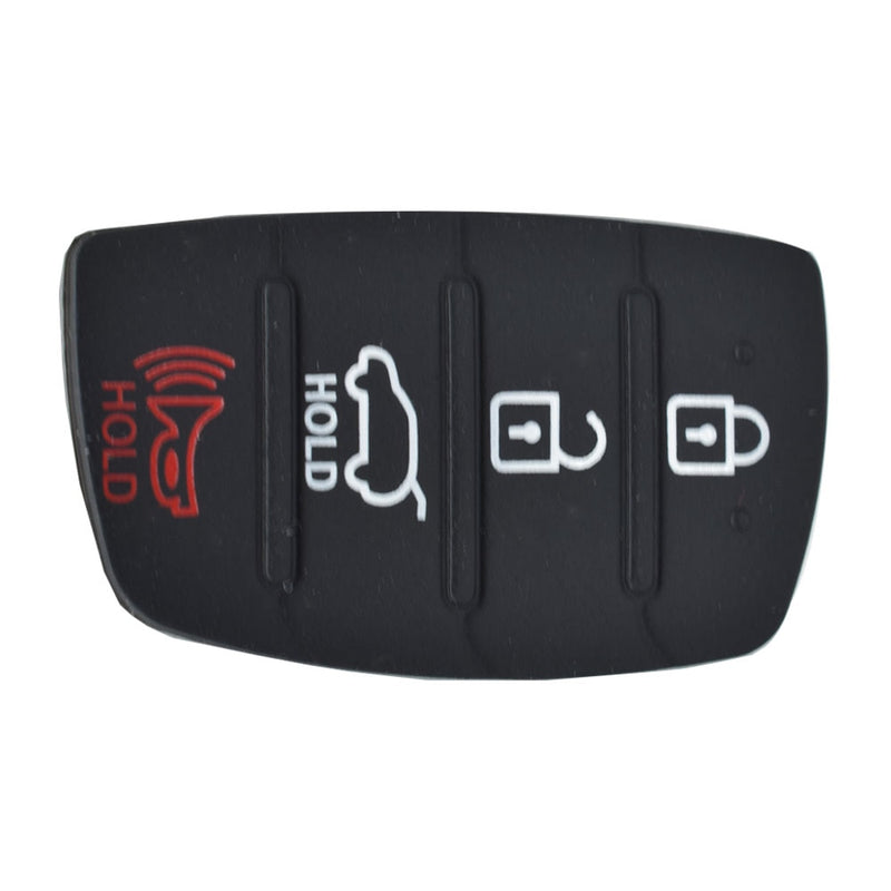 Rubber Car Key Cover Pad For Hyundai Tucson Santa fe / ix45 Sonata i40 4 Button Repair Car Key Shell Replacement Fob Case Skin