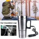 Stainless Steel Vehicle Heating Cup 12V/24V Heat Insulation Electric Car Kettle Camping Travel Kettle Water Coffee Thermal Mug