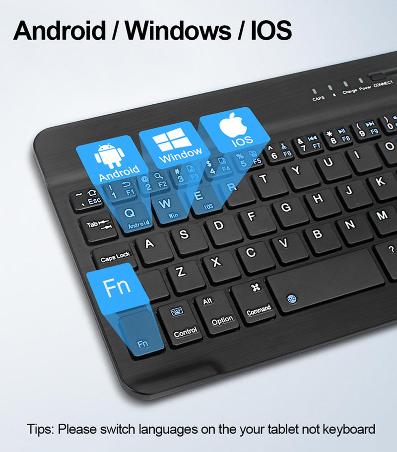 Bluetooth Keyboard Wireless Keyboard Mini Keyboard Wireless for PC Phone iPad Rechargeable Noiseless Keyboards Bluetooh