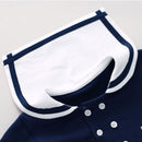 Pureborn Newborn Baby Romper Cotton Sailor Baby Clothes Holiday Romper for Baby Girls Boys Baby Jumpsuit