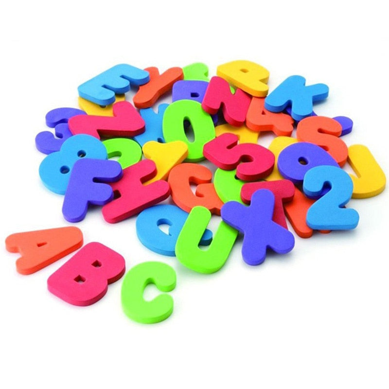 36PCS/set Baby Kids Children Educational Toy Foam Letters Numbers Floating Bathroom Bath Tub Kid Toy Boy Girl Gift Wall Stickers