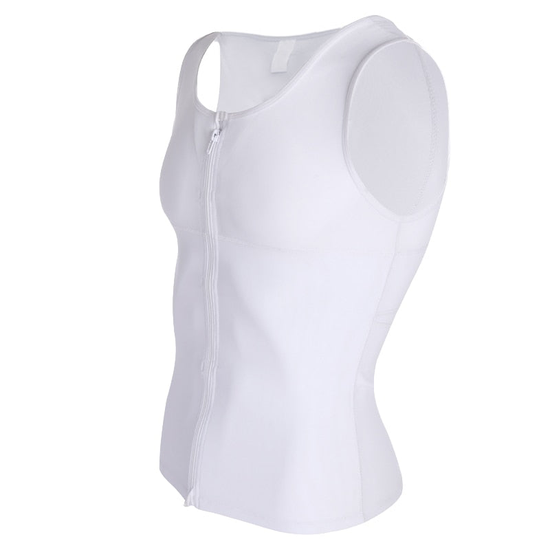Buy OLSIC Men Compression Shirt Slimming Body Shaper Vest Tummy Control  Shapewear Abdomen Undershirt Gym Workout Tank Top(White) Online at Best  Prices in India - JioMart.