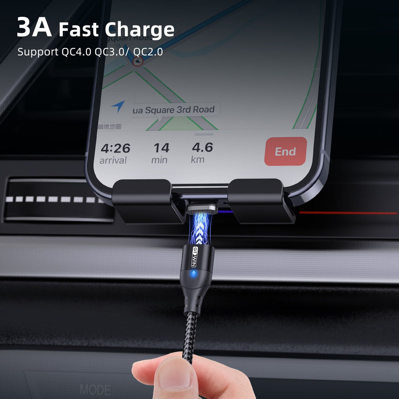 GTWIN Magnetic Cable Micro Type C USB Magnetic Charging Cables Magnetic Charger For iPhone Samsung Huawei Xiaomi Quick Charge