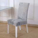 Square lattice printed stretch chair cover for dining room office banquet chair protector elastic material armchair cover