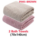 2/4 Pcs Bamboo Charcoal Coral Velvet Bath Towel For Adult Soft Absorbent Quick-Drying Towel Home Bathroom Microfiber Towel Sets