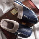 Women shoes Indoor Slippers Memory foam Size 9-17 Non-slip Ladies leather slippers Antifouling Family Home shoes