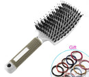 Hair Scalp Massage Comb Bristle Nylon Hairbrush Detangle Women Wet Curly Hair Comb Professional Massage Comb Brush for Salon