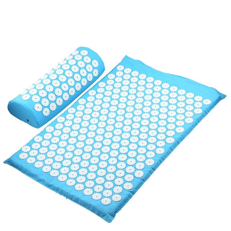 Acupressure Mat Massage Relieve Stress Back Body Pain Spike Cushion Yoga  Acupuncture Mat