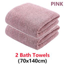 2/4 Pcs Bamboo Charcoal Coral Velvet Bath Towel For Adult Soft Absorbent Quick-Drying Towel Home Bathroom Microfiber Towel Sets