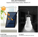LED Solar Bulb Light Waterproof Outdoor 5V USB Charged Hanging Emergency Sunlight Powered Lamp Portable Powerful Indoor House