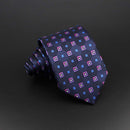 Fashion Polyester Necktie For Men Business Meeting Formal Striped Dot Floral 8cm Jacquard Tie Daily Wear Cravat Suit Accessories