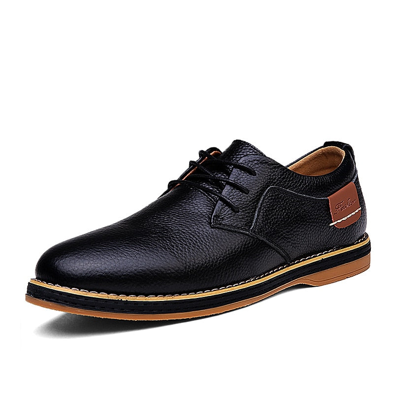New Fashion Men Shoes Men Leather Oxfords Shoes Casual Lace-up Formal Business Wedding Dress Shoes Big Size 38-48