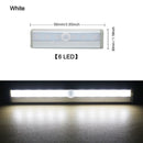 6/10 LED Induction Under Cabinet Light Motion Sensor Closet Night Lamp Battery Powered Magnetic Strip Light For Kitchen Wardrobe