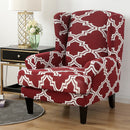 Urijk Waterproof Sloping Arm King Back Chair Cover Elastic Armchair Wingback Wing Sofa Back Chair Cover Stretch Protector