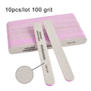 3/5/10Pcs Professional Nail File 80 100 180 Grit Unhas De Gel Nail Files Sandpaper Moon Style Acrylic Nail File Art Tools