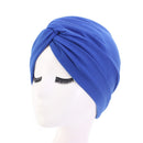 New Muslim Women Pearl Beading Elastic Turban Hat Cancer Cap Head Wrap cotton twist Chemo Cap Beanie Hijab Caps Headwear