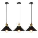 Retro Industrial Ceiling Chandeliers Iron E27 Pendant Lamps For Kitchen Bedroom Restaurant Home Black/Gold 3 Heads Hanging Light