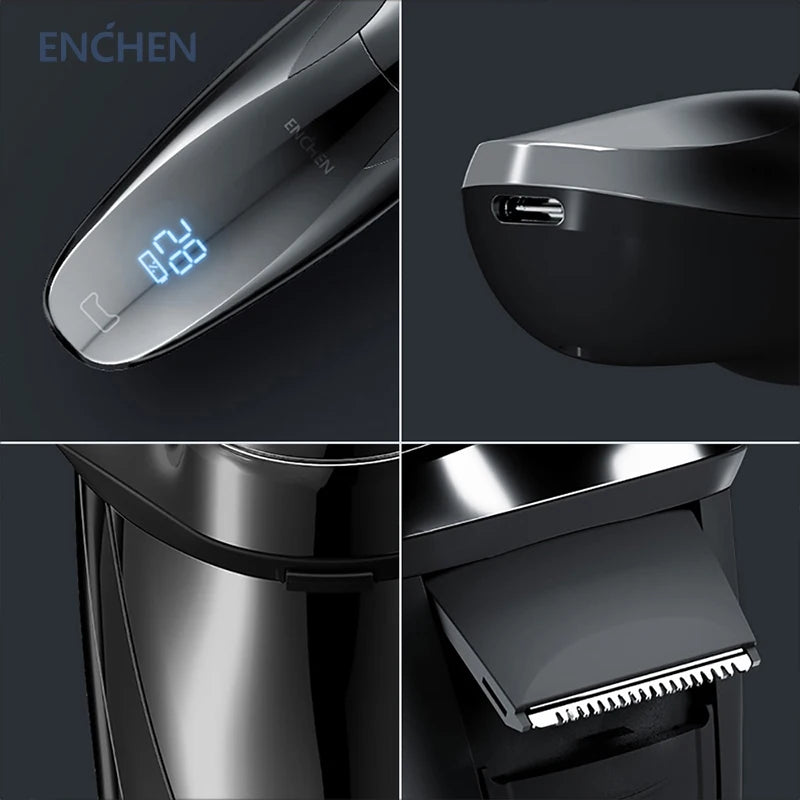 Enchen Razor ENCHEN Blackstone3 Electric Shaver 3D Triple Blade Floating Razor Shav