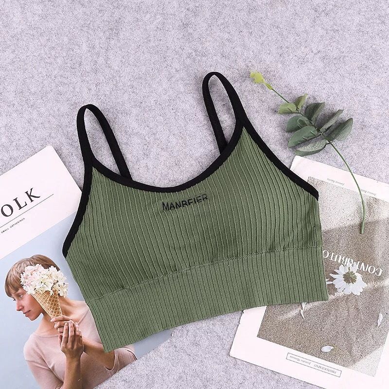 Sport Bra for Women Tops Fitness Yoga Female Pad Sportswear Vest Tank  Outdoors Solid Color Comfortable
