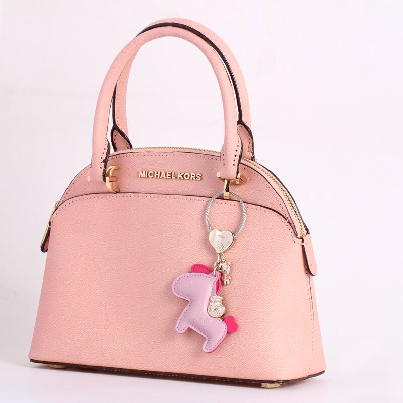 Milesi Leather Key Ring Horse Shape Bag Pendant Keychain Original Charm Car Keyring Trinket Cute Gift For Lover K0141 K0142