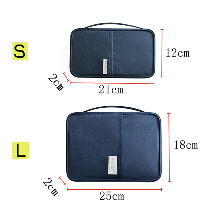 Travel Wallet Family Passport Holder Creative Waterproof Document Case Organizer Travel Accessories Document Bag Cardholder