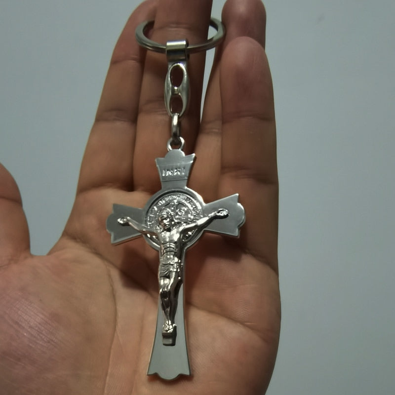 Jesus Cross Keychains Christian Religious Beliefs Key Chains Fashion Jewelry Accessories Gift Bag Charm Car Keyring