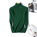 New Women Knitted Turtleneck Sweater Casual Soft Polo-neck Jumper Fashion Slim Femme Elasticity Pullovers Collar Style