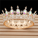 Crystal Vintage Royal Queen King Tiaras and Crowns Men/Women Pageant Prom Diadem Hair Ornaments Wedding Hair Jewelry Accessories