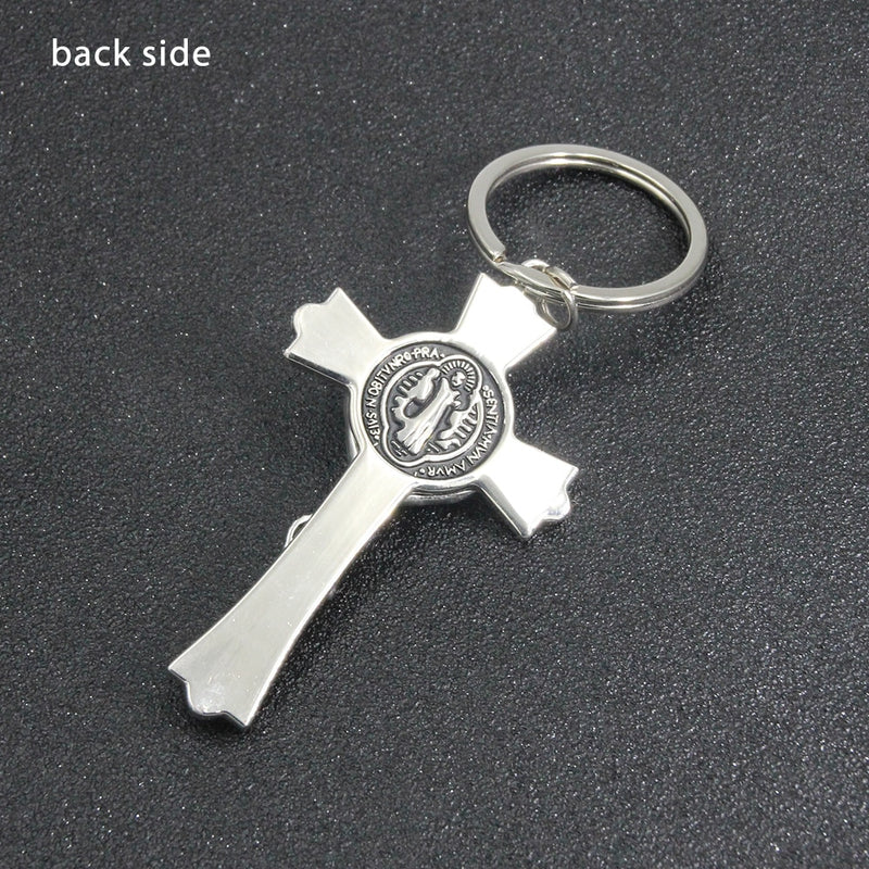 Jesus Cross Keychains Christian Religious Beliefs Key Chains Fashion Jewelry Accessories Gift Bag Charm Car Keyring