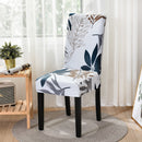 Square lattice printed stretch chair cover for dining room office banquet chair protector elastic material armchair cover