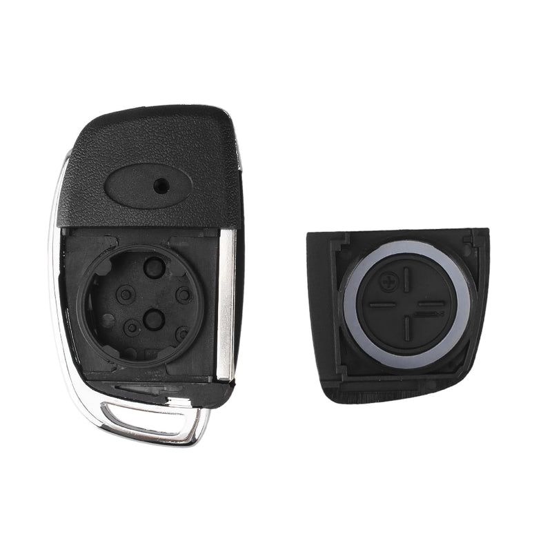 KEYYOU 3 Button Folding Flip Remote Key Shell Car Key Case For Hyundai Solaris Ix35 Ix45 Series Auto Key Blanks Case Fob Uncut