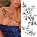 Fashion Mandala Flower Fake Tattoo Stickers For Women Adults Geometry Totem Temporary Tattoos DIY Party Waterproof Tattos Leaves