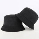 Blank Corduroy Bucket Hat For Women Spring Plain Men Panama Outdoor Hiking Beach Fishing Cap Sunscreen Female Sunhat Bob