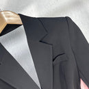 TWOTWINSTYLE Colorblock Casual Women's Coat Notched Long Sleeve Patchwork Diamond Slim Female Blazer Clothing