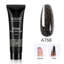 ROSALIND Pure Color Poly Nail Gel Jelly Polish 15ml Hybrid Varnishes Gel Nails Art Design Glitter Nail Polish UV Builder Lacquer