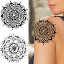 Fashion Mandala Flower Fake Tattoo Stickers For Women Adults Geometry Totem Temporary Tattoos DIY Party Waterproof Tattos Leaves