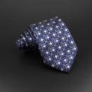 Fashion Polyester Necktie For Men Business Meeting Formal Striped Dot Floral 8cm Jacquard Tie Daily Wear Cravat Suit Accessories
