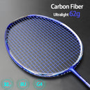Ultra Light 8U 62g Carbon Fiber Badminton Rackets Professional Offensive Type Racket With Strings Bags Max 32lbs G4 Padel Sports