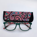 Vintage Reading Glasses for Women Men with Matching Pouch Spring Hinge Pocket Presbyopic Eyeglasses Frame Prescription +1.0~+4.0
