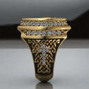 New Arrival Men Rings Unique Badge Double Headed Eagle Ring Wedding Anniversary Angel Wings Jewelry