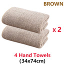 2/4 Pcs Bamboo Charcoal Coral Velvet Bath Towel For Adult Soft Absorbent Quick-Drying Towel Home Bathroom Microfiber Towel Sets