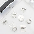 Universal Transparent Finger Ring Mobile Phone Smartphone Stand Holder For iPhone 12 Xiaomi Samsung Smart Phone Car Mount Stand