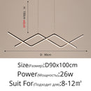 Remote control Modern LED Pendant Lights For study Kitchen Dining Living Room Cord Hanging Lustre Indoor Lamps Input AC90-260V