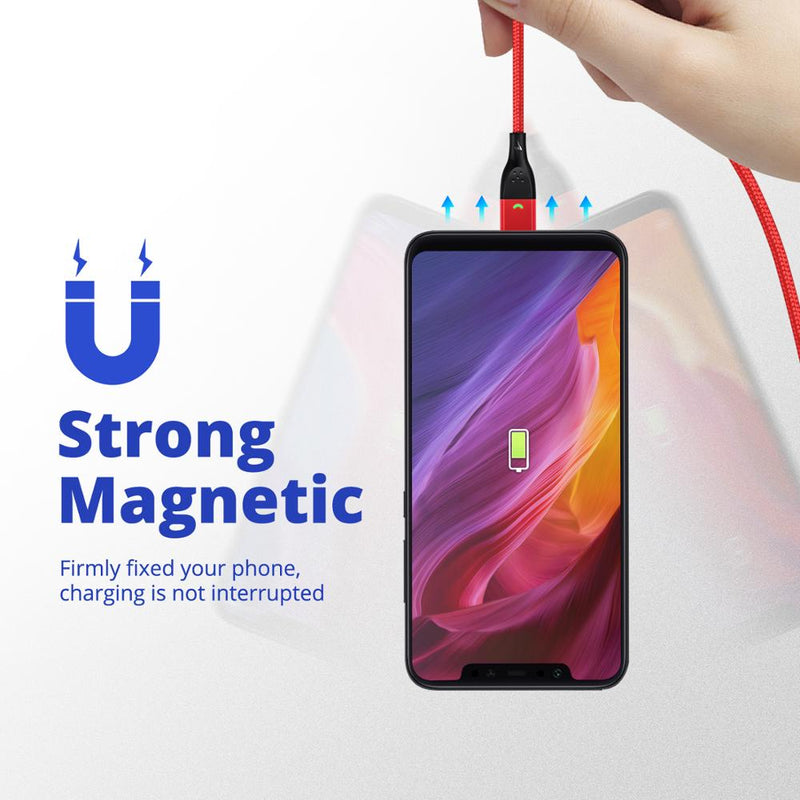 ANMONE Magnetic Cable Type C Magnetic Charging Cable Micro USB Magnetic Charger For iPhone Huawei Samsung Xiaomi Quick Charge