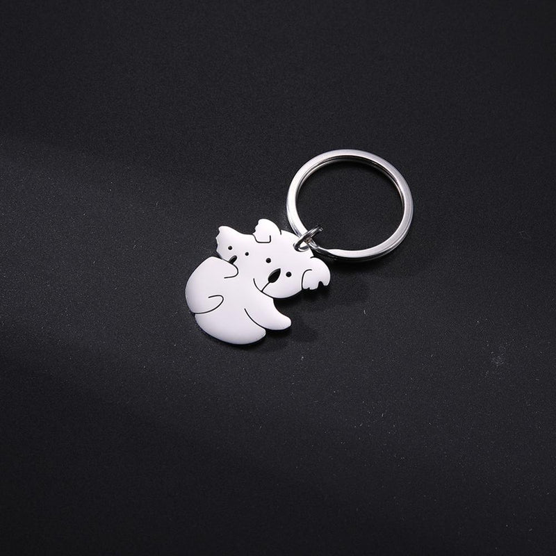 Skyrim Koala Protect Keychain Key Ring Holder Women Men Lovely Stainless Steel Car Keychains Memorial Gift Pendant For To Bag