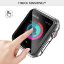 HD Case for Apple Watch Series 6 SE 5 3 40mm 44mm Built-in Tempered Glass Full Screen Protector Bumper Cover iWatch Accessories