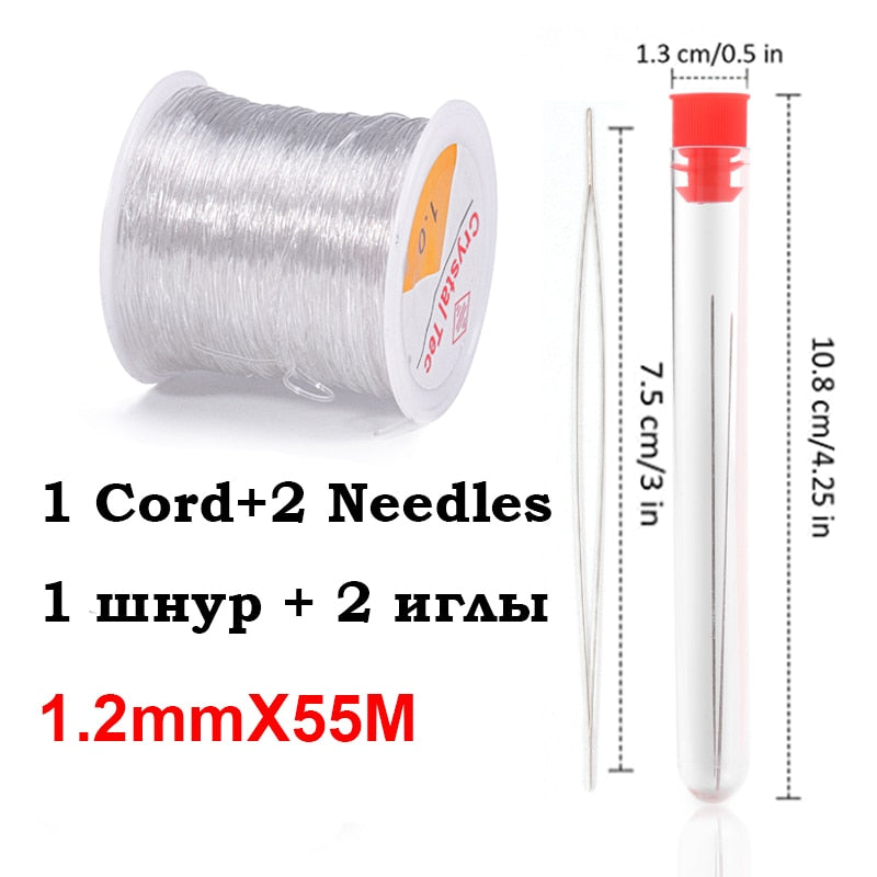 1 Roll/100m 0.7mm Elastic Stretch Crystal Thread