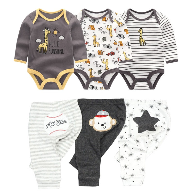 Ofanyia Newborn Baby Clothes Girl 3-6 Months Outfits Set Infant