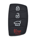 Rubber Car Key Cover Pad For Hyundai Tucson Santa fe / ix45 Sonata i40 4 Button Repair Car Key Shell Replacement Fob Case Skin