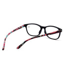 Vintage Reading Glasses for Women Men with Matching Pouch Spring Hinge Pocket Presbyopic Eyeglasses Frame Prescription +1.0~+4.0